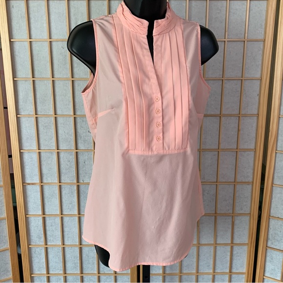 Cynthia Rowley Tops - Cynthia Rowley Peach Pink Sleeveless Blouse